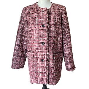 Talbots Pinewood Tweed Coat Size - Petite 12 / Classic Button Front